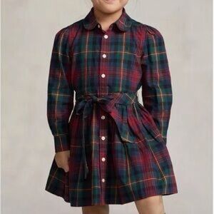 Polo by Ralph Lauren Kids Plaid Dress - Red and Blue